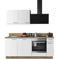 kochstation Küchenzeile KS-Scafa 200 cm weiß