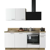 kochstation Küchenzeile KS-Scafa 200 cm weiß