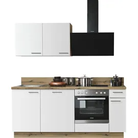 kochstation Küchenzeile KS-Scafa 200 cm weiß