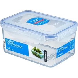 Lock & Lock Frischhaltedose rechteckig transparent 18,1 x 12,8 x 8,8 cm 1,1 l 3-teiliges Set