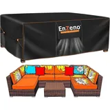 Enzeno Abdeckung Gartenmöbel 300 x 200 x 90 cm Orange