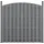 [neu.holz] WPC Lamellenzaun 185 x 562 cm Grau