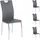 Idimex Esszimmerstuhl Apollo Kunstleder grau 4er Set