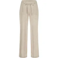 MAC Leinenhose »CHIARA BELT«, Wide Fit, mit geradem, weitem