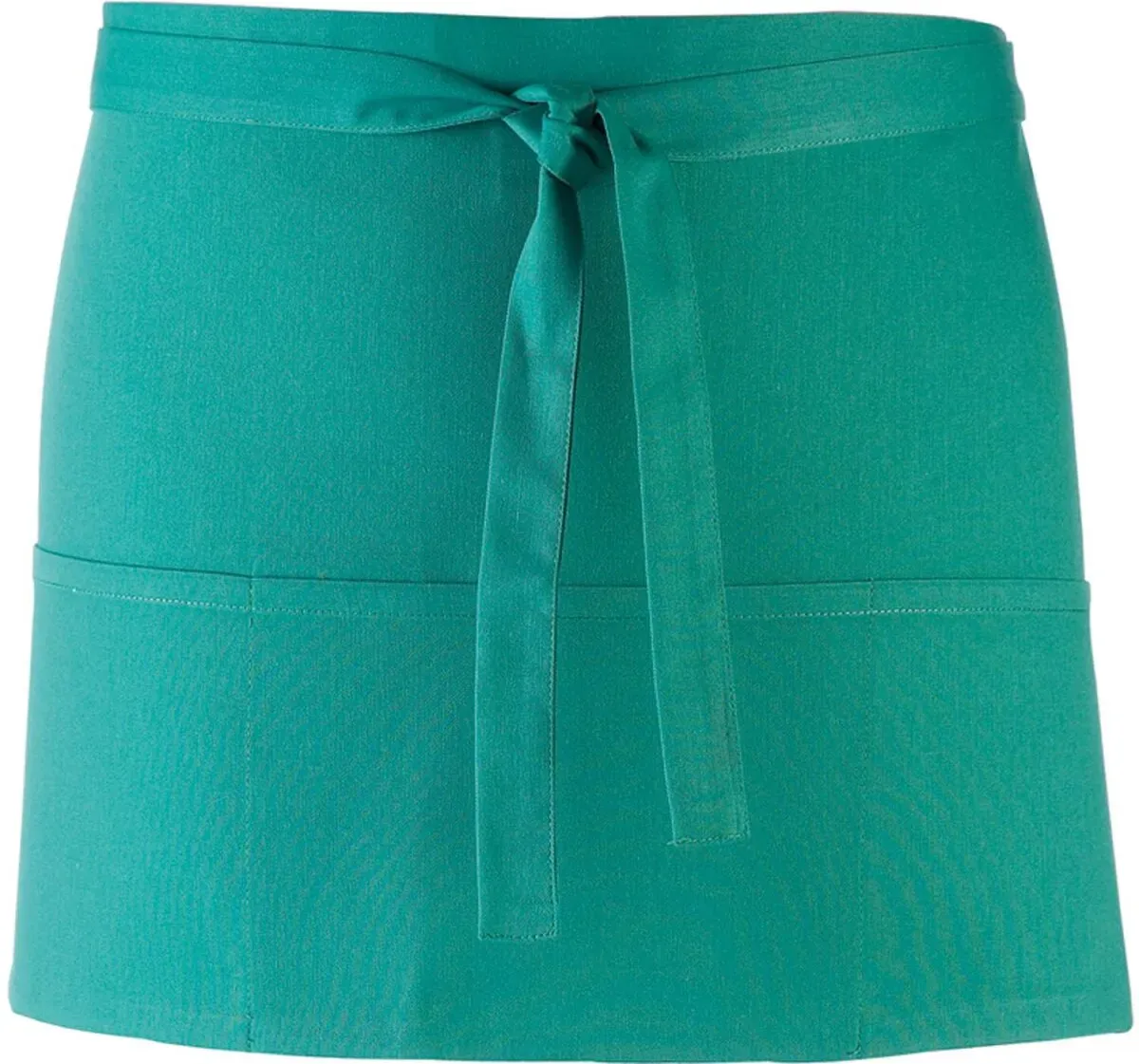 Premier Workwear Hüftschürze mit Bauchtasche kurz 'Colours' Bistro-Schürze PR155 emerald (ca. pantone 341) 60 x 33 cm