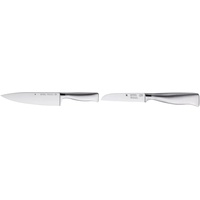 WMF Grand Gourmet Kochmesser 33,5 cm, Klinge 20 cm & Grand Gourmet Gemüsemesser 19 cm, Made in Germany, Messer geschmiedet, Performance Cut, Spezialklingenstahl, Klinge 9 cm