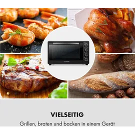 Klarstein Masterchef 60 Mini-Backofen 60l 2000W 100-230 °C Timer schwarz