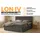 dein schlaf 24 BOXBETT LON IV 160/200 in Cord Anthrazit H4