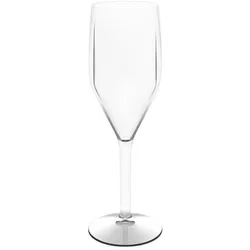 MONOUSO - Sektflöte Spritzguss Wiederverwendbar Transparent SAN 150ml (1 Stück)