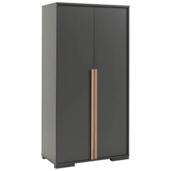 Drehtürenschrank London ca.98,5x195,2x56cm Anthrazit