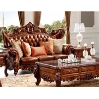 JVmoebel 3-Sitzer luxuriöses Designersofa 3-Sitzer Ledersofa Relaxsofa braun