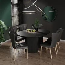 Vicco Calero 120-200 x 76 x 60 cm Schwarz