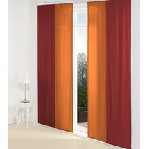 Wirth Schiebegardine Dim out (1 St), Paneelwagen, verdunkelnd, inkl. Beschwerungsstange orange 60 cm x 145 cm