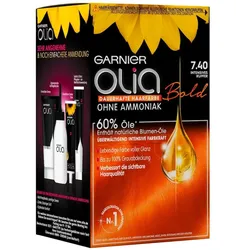 Garnier Olia Intensivcoloration Haarfarbe 7.40 Dunkelrot 