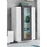 Home Affaire Vitrine Coro 80 x 38 x 120,5 cm Schwarz/Weiß