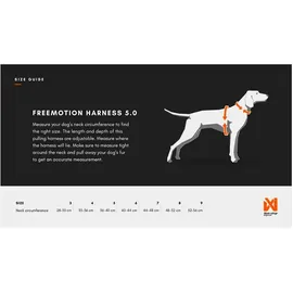 NON STOP Freemotion Hundegeschirr Orange/Schwarz 4