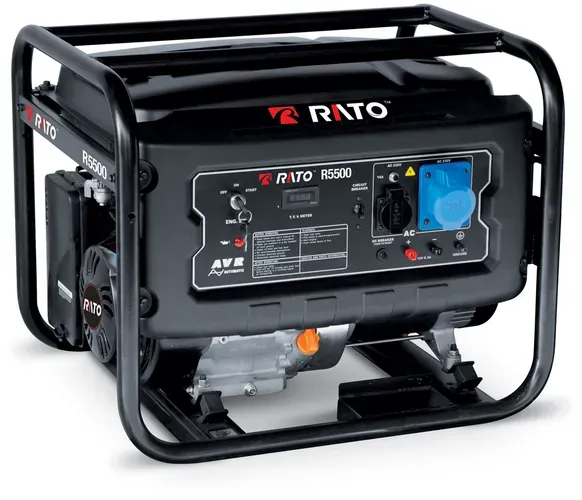 Rato R5500 AVR - Benzin-Stromerzeuger mit AVR-Regelung 5.5 kW - Dauerleistung 5 kW - 230V