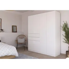 Rauch Drehtürenschrank »Kleiderschrank Schrank Garderobe MAIKA mit Dekor-Front«, 2 Schubladen, in verschiedenen Breiten, Höhen, Farben, Made IN Germany,