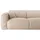vente-unique Großes Ecksofa - Ecke links - Samt-Stoff - Beige - POGNI von Maison Céphy