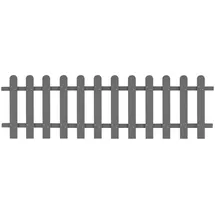 vidaXL Lattenzaun WPC 200 x 60 cm grau