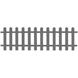 vidaXL Lattenzaun WPC 200 x 60 cm grau