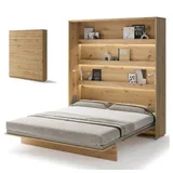 yourhouse24 Schrankbett Bed Concept Vertikal Gästebett Eiche Artisan 90/120/140/160/180cm