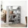 vidaXL Raumteiler 100 x 33 x 125,5 cm Grau