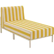 Oviala Chaiselongue modulare Gartenmöbel gelb