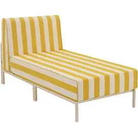Oviala Chaiselongue modulare Gartenmöbel gelb