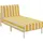 Oviala Chaiselongue modulare Gartenmöbel gelb
