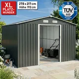 BRAST Metall Gerätehaus mit Satteldach 278x217x192