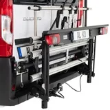Sawiko Trigo Van Heck-Fahrradträger für Fiat Ducato mit 1 schmalen u. 1 breiten Schiene, Standard Leuchten