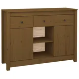 vidaXL Sideboard Honigbraun 100x35x74,5 cm Massivholz Kiefer