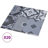 vidaXL Self-adhesive Flooring Planks Coloured Pattern 30,5 x 30,5 cm 20 pcs PVC