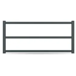 Zaun, Aluminium, Anthrazit, Modell Berlin, flexible Befestigungssysteme, Zaunelement individuell konfigurierbar