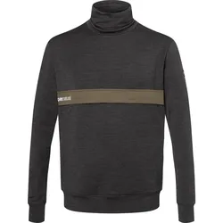 Super.Natural M Alpine Turtleneck jet black melange/wren (T64) XXL