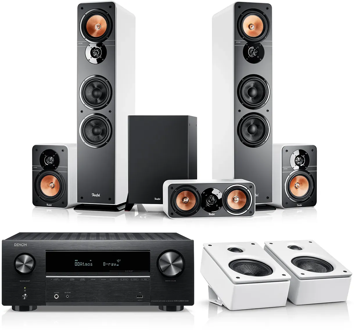 ULTIMA 40 Surround + Denon X2800H para Dolby Atmos