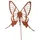 UNUS Gartenstecker Schmetterling 26 x 28 cm Braun