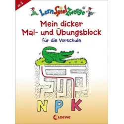 LernSpielZwerge - Mein dicker Mal- und Übungsblock für die Vorschule