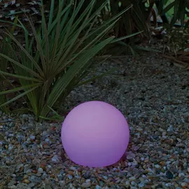 Newgarden Solarleuchte Kunststoff Ø 20 cm 17 cm weiß