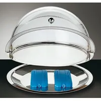 APS 5tlg. Set: Thermo-Tablett in Silber - (H)24 xØ 38 cm | Gr.: onesize