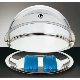 APS Buffetvitrine Thermo-Set silber Ø 38,0 cm, 1 St.