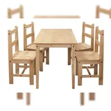 Möbilia Essgruppe 1 Tisch und 4 Stühle