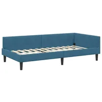 VidaXL Eckbettgestell Blau 80 x 200 cm Samt und