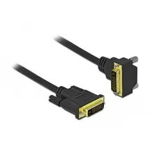 Art-Pol Delock DVI Anschlusskabel DVI-D 24+1pol. Stecker zu 24+1 Stecker gewinkelt 3 m