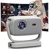 Beamer, Mini Projektor Autofokus/4K Unterstützung mit 5G WiFi und Bluetooth, 600 ANSI nativer 1080P Outdoor Kino Projektor, Heimkino Projektor Kompatibel mit Telefon/TV Stick/PC