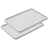 branq home essential Schuhablage 54 x 38,5 x 3 cm Hellgrau
