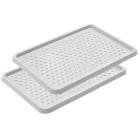 branq home essential Schuhablage 54 x 38,5 x 3 cm Hellgrau