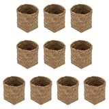 Cabilock 10st Süßigkeiten Box Blumentopf Aus Seegras Trockenfrüchtehalter Kleine Geflochtene Körbe Korb Zum Servieren Von Speisen Mini-blumenkörbe Rattan Stroh Kleiner Bambuskorb Weide Baby