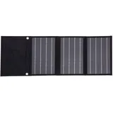 Technaxx 21W Solarladegerät Tragbares Monokristallines Solarpanel Faltbar mit 2 USB Anschlüssen für Smartphone Tablet Powerbank Kamera Hoher Wirkungsgrad 19% Ideal für Camping Reisen Outdoor TX-207